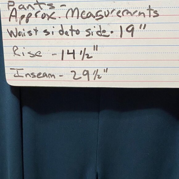 Max Studio vintage plus size 2X teal wide leg Women's Pants - Picture 10 of 15